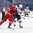 BUFFALO, NEW YORK - JANUARY 2: USA's Kieffer Bellows #23 tries to get around Russia's Nikolai Knyzhov #22 during quarterfinal round action at the 2018 IIHF World Junior Championship. (Photo by Matt Zambonin/HHOF-IIHF Images)

